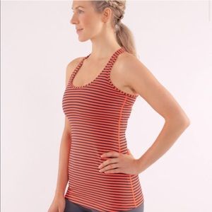 Lululemon Cool Racerback Tank Stripe Flare Inkwell